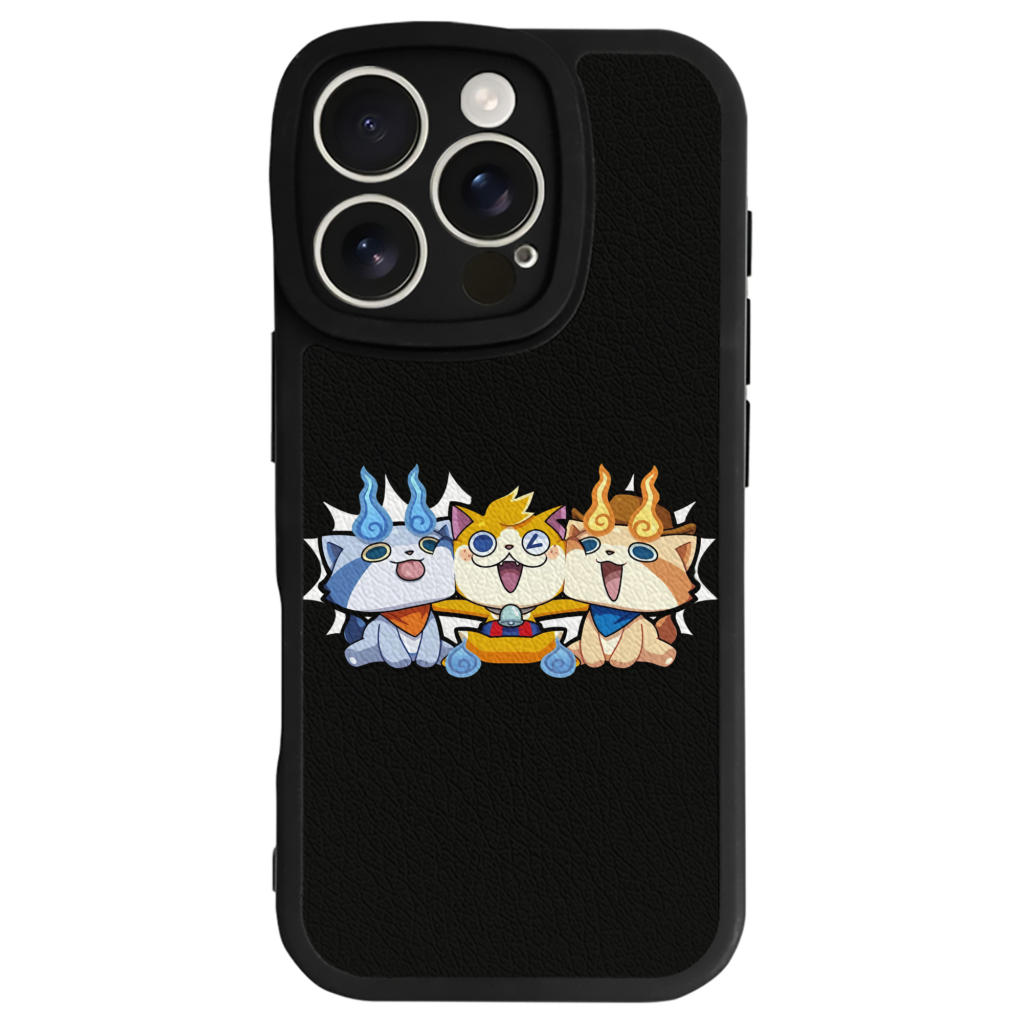 （画像用） 妖怪ウォッチ Yo-kai Watch 【iPhone 16シリーズ対応】シリコンスマホケース（レザー調） 材質：シリコン